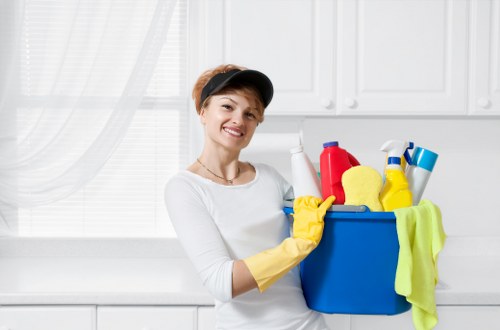 Professional deep cleaning in a Wandsworth home kitchen