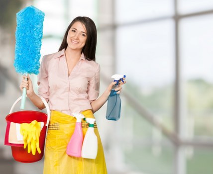 Cleaning team reviewing a customer complaint record