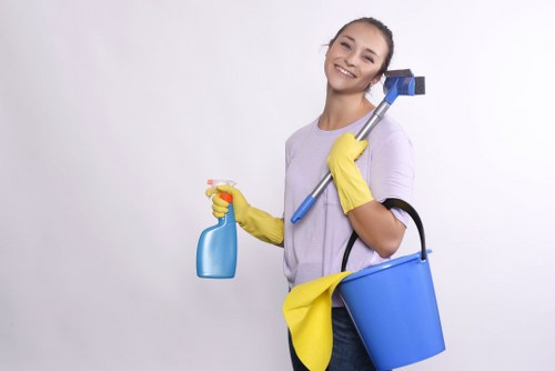 Cleaning kitchen appliances as part of a Wandsworth deep clean