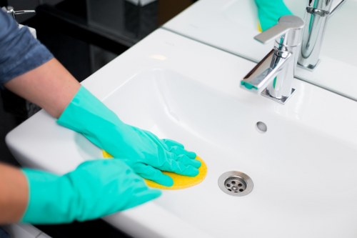 Professional Wandsworth cleaners working in a home interior