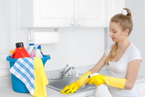Deep cleaning of kitchen and living area in Wandsworth